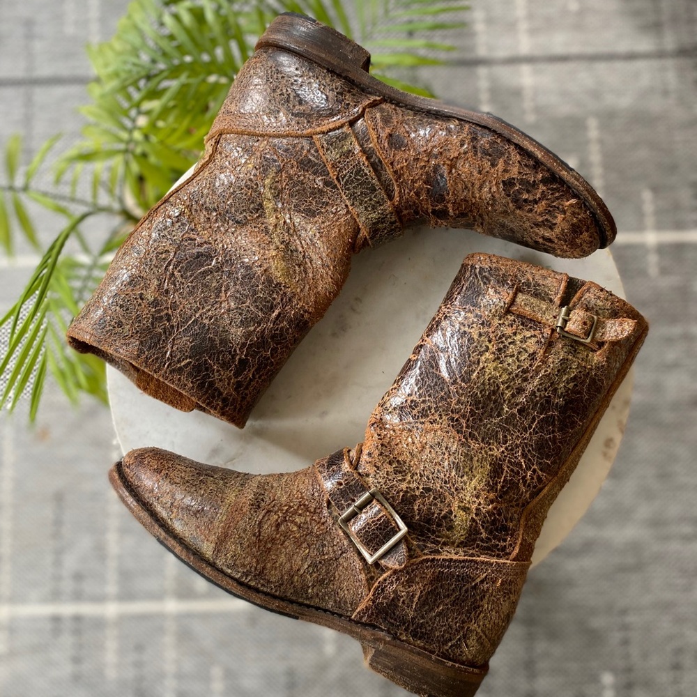 The Vintage Shoe Co. Distress Moto Boot